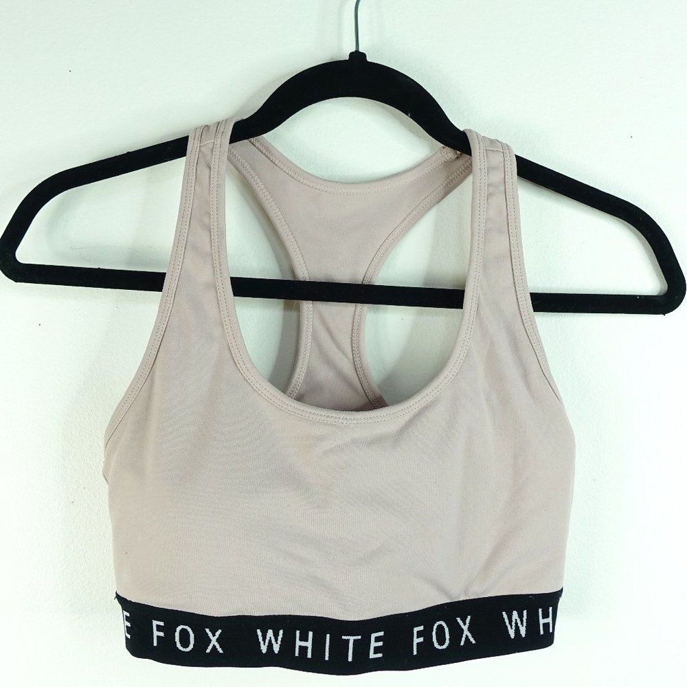 white fox light pink sports bra GREAT PRICE